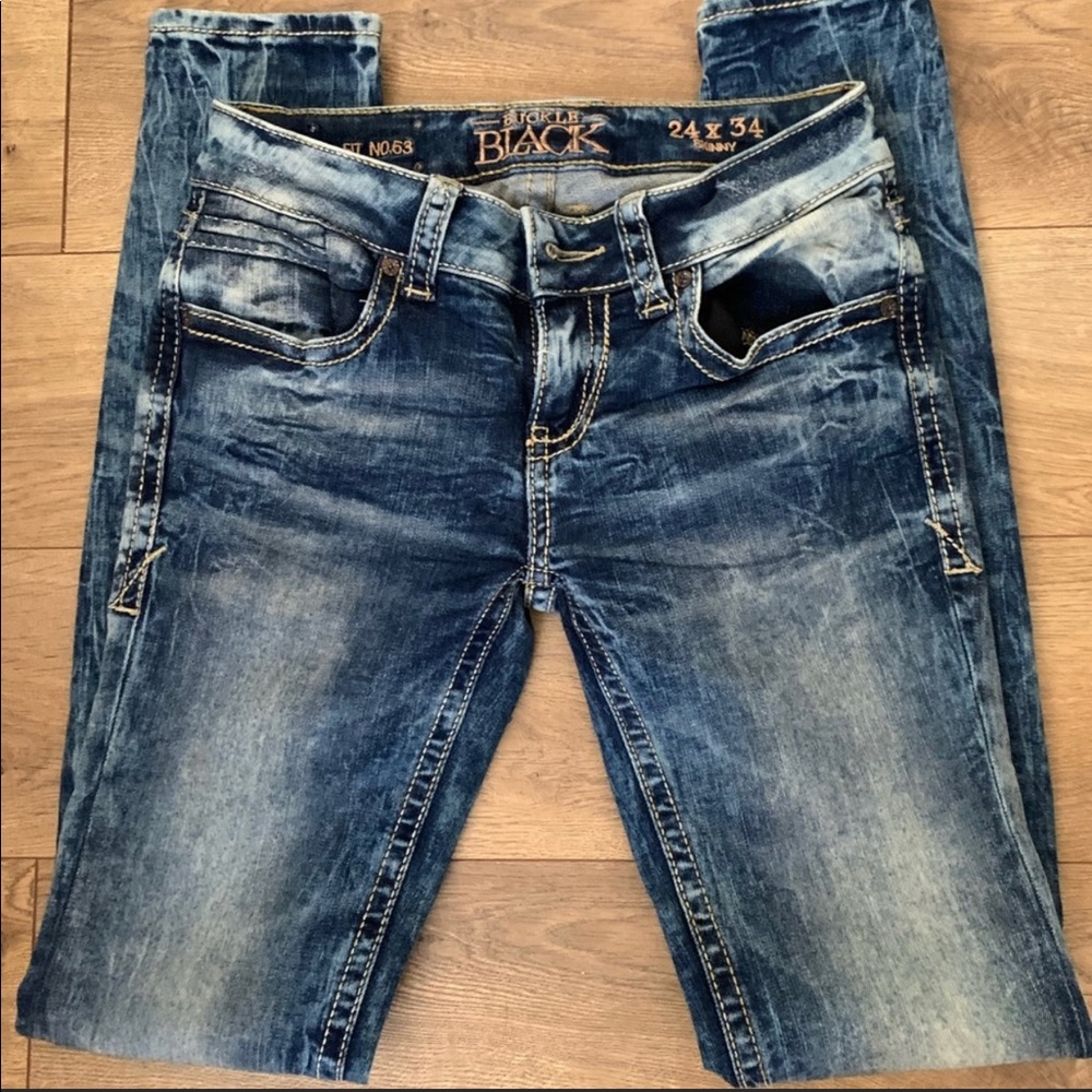 Buckle Black Jeans
